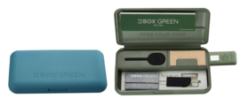 To Box Green "All in One" Smokers take away box blauw