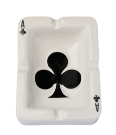 Asbak ceramiek Casino Klaver aas