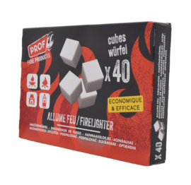 Prof  aanmaakblokjes White cubes 40st