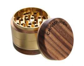 Champ High Grinder Wood / Aluminium Ø 60mm 4 delen