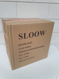 Sloow filterhulzen 100% papier 200st BREUK 50 doosjes