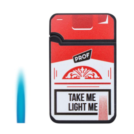 Aansteker jetflame "Take me, light me" rood