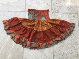 Zijden zomerrokje BOHO style A4