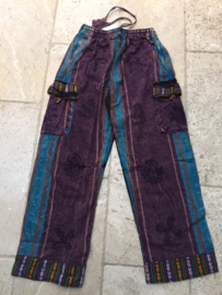 Nepal broek Paars-Blauw