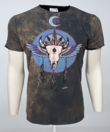 No Time T-Shirt Indian Style Brown