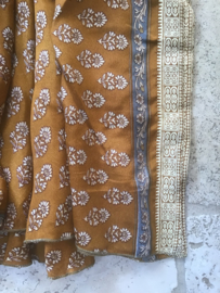 Zijden Harembroek Brown Gold