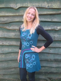 Blue Circles Jurk