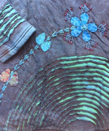 Blue Flower Nepal vest