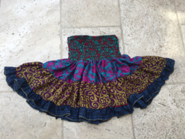 Zijden zomerrokje BOHO style A5