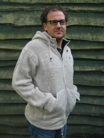 Wollen Nepal vest grijs