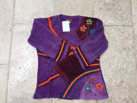 Shirt Bahini Purple Stripe