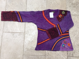 Shirt Bahini Purple Stripe