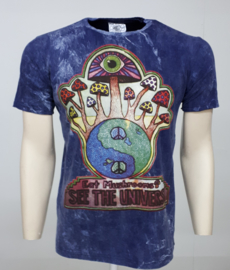 No Time T-Shirt Magic Mushrooms Blue