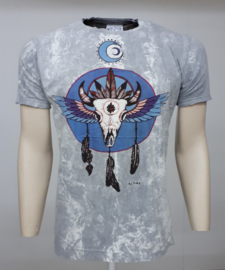 No Time T-Shirt Indian Style Grey