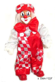 Clown rood-wit