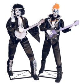 Punkrock skeletduo 185 cm animatronic Verwacht: 5/10/2025 ( geleverd op bestelling)