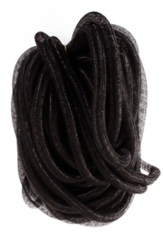 Decoslang tube zwart  Ø 10 mm