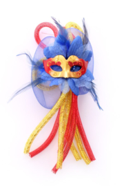 Decoratie oogmaskers voor de carnaval (diverse  kleurcombinaties)