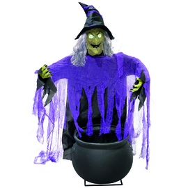 Heks met kookpot 140 cm