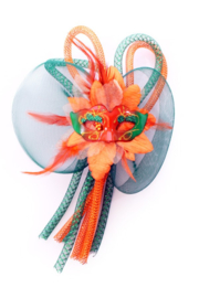 Decoratie oogmaskers voor de carnaval (diverse  kleurcombinaties)