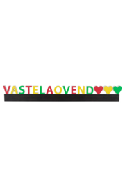 Houten decoratie balk  vastelaovend
