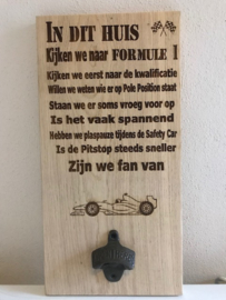 Tekstbord voor de liefhebber incl opener