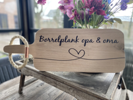 Broodplank Borrelplank van opa en oma