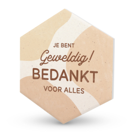 Onderzetter keramiek Je bent geweldig! Bedankt voor alles