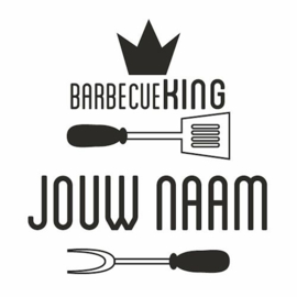 Leren Barbecueschort met eigen tekst en/of afbeelding