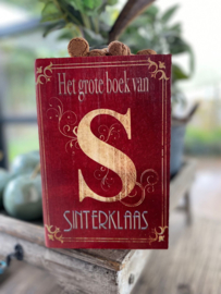 Het grote boek van Sinterklaas - boekkistje - afmetingen Buitenkant: L 35,4 CM x B 25,5 CM x H 9,7 CM