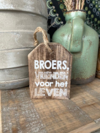 Houten hanger broer