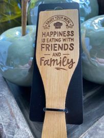 Gourmetspatel met de tekst; Friends & Family