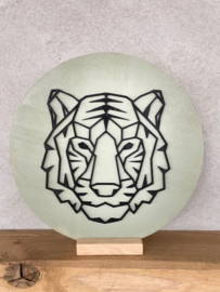 Muurcirkel tijger 3D