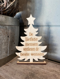 Kerstboompje staand De liefste mensen