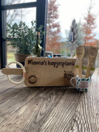 Serveerplank; Mama's hapjesplank / Bamboeset lieve mam / Mok mama je bent een lieverd