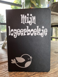 Notitieboekje Mijn logeerboekje met vogel