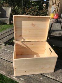 Houten kist met deksel maat M