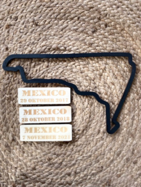 Circuit Mexico / Autódromo Hermanos Rodríguez / inclusief plaatjes met land en datums gewonnen races