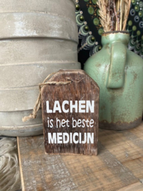 Houten hanger Lachen