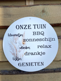 Tuinbord Dibond