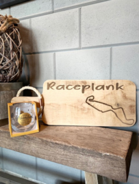Cadeau pakket Race plank  circuit Assen + glas echte vrienden