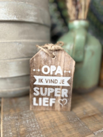 Houten hanger Opa