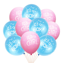 Geboorte diversen - ballonnen - roze