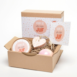 Giftbox soap Bedankt juf