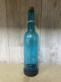 Fles doorschijnend blauw