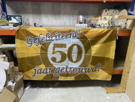 Vlag 50 jaar getrouwd (1x gebruikt)