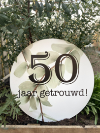 Bord 50 jaar getrouwd