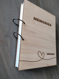 Houten kaft MEMORIES A4