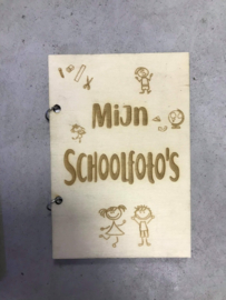 Houten kaft A4 Mijn schoolfoto's