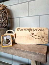 Cadeau pakket Race plank  circuit Assen + glas Vader